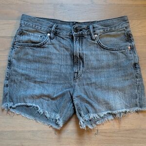 All Saints Charcoal Jean Shorts